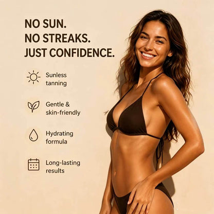🔥 Get a Sun-Kissed Tan WITHOUT the Sun ☀️ No Mess, No Streaks, No UV Damage!