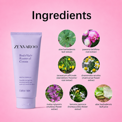 SmoothSkin Hair Removal Cream | Gentle 5-Minute Body Hair Removal