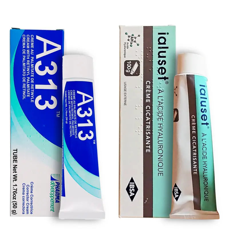 Gather Crest™ A313 Vitamin A Pommade + Ialuset Hyaluronic Acid Anti-Wrinkle Cream